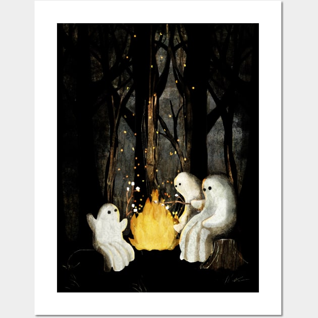 Marshmallows and ghost stories Wall Art by KatherineBlowerDesigns